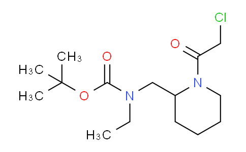 CAS No. 1353977-84-0, tert-Butyl ((1-(2-chloroacetyl)piperidin-2-yl)methyl)(ethyl)carbamate