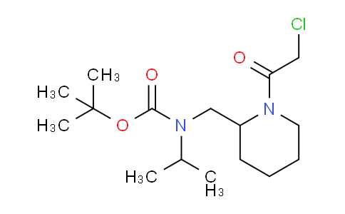 CAS No. 1353981-81-3, tert-Butyl ((1-(2-chloroacetyl)piperidin-2-yl)methyl)(isopropyl)carbamate