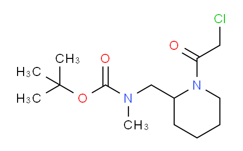 CAS No. 1353971-60-4, tert-Butyl ((1-(2-chloroacetyl)piperidin-2-yl)methyl)(methyl)carbamate