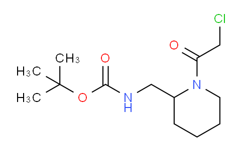 CAS No. 1154871-06-3, tert-Butyl ((1-(2-chloroacetyl)piperidin-2-yl)methyl)carbamate