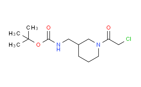 CAS No. 1353944-51-0, tert-Butyl ((1-(2-chloroacetyl)piperidin-3-yl)methyl)carbamate
