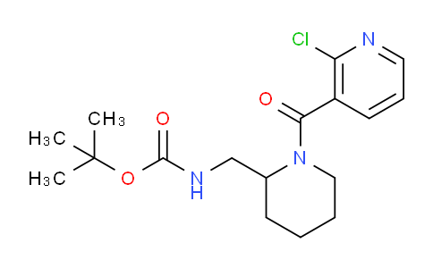 CAS No. 1353980-08-1, tert-Butyl ((1-(2-chloronicotinoyl)piperidin-2-yl)methyl)carbamate