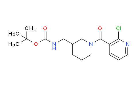 CAS No. 1353974-41-0, tert-Butyl ((1-(2-chloronicotinoyl)piperidin-3-yl)methyl)carbamate