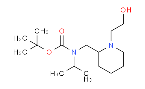 CAS No. 1353961-71-3, tert-Butyl ((1-(2-hydroxyethyl)piperidin-2-yl)methyl)(isopropyl)carbamate