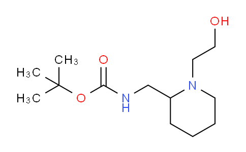 CAS No. 1353966-31-0, tert-Butyl ((1-(2-hydroxyethyl)piperidin-2-yl)methyl)carbamate