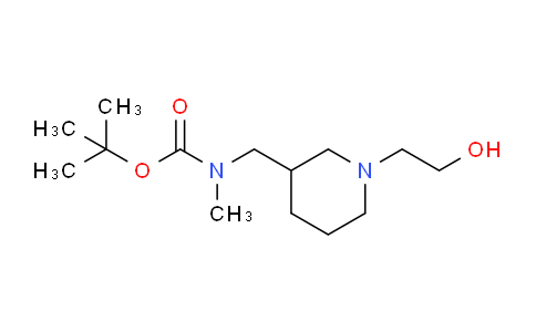 CAS No. 1353960-60-7, tert-Butyl ((1-(2-hydroxyethyl)piperidin-3-yl)methyl)(methyl)carbamate