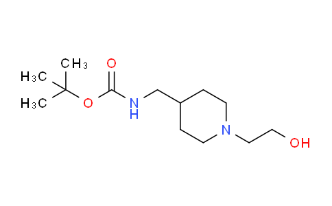 CAS No. 1353981-34-6, tert-Butyl ((1-(2-hydroxyethyl)piperidin-4-yl)methyl)carbamate