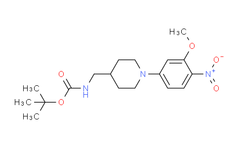 CAS No. 1420840-90-9, tert-Butyl ((1-(3-methoxy-4-nitrophenyl)piperidin-4-yl)methyl)carbamate