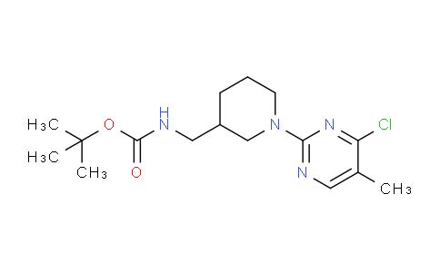 CAS No. 1261230-27-6, tert-Butyl ((1-(4-chloro-5-methylpyrimidin-2-yl)piperidin-3-yl)methyl)carbamate