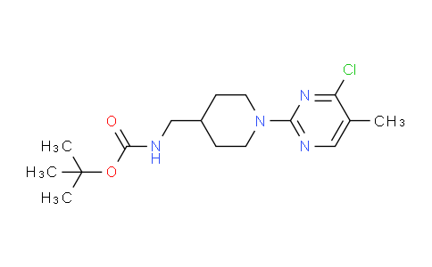 CAS No. 1261235-58-8, tert-Butyl ((1-(4-chloro-5-methylpyrimidin-2-yl)piperidin-4-yl)methyl)carbamate