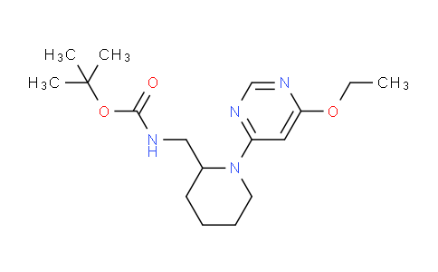 CAS No. 1353989-78-2, tert-Butyl ((1-(6-ethoxypyrimidin-4-yl)piperidin-2-yl)methyl)carbamate