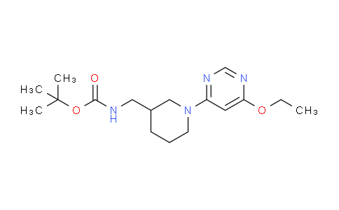 CAS No. 1353977-46-4, tert-Butyl ((1-(6-ethoxypyrimidin-4-yl)piperidin-3-yl)methyl)carbamate