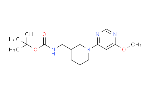 CAS No. 1353973-91-7, tert-Butyl ((1-(6-methoxypyrimidin-4-yl)piperidin-3-yl)methyl)carbamate