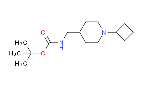 CAS No. 1286263-52-2, tert-Butyl ((1-cyclobutylpiperidin-4-yl)methyl)carbamate