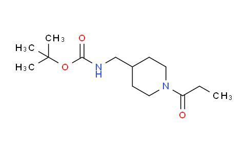CAS No. 1286273-04-8, tert-Butyl ((1-propionylpiperidin-4-yl)methyl)carbamate