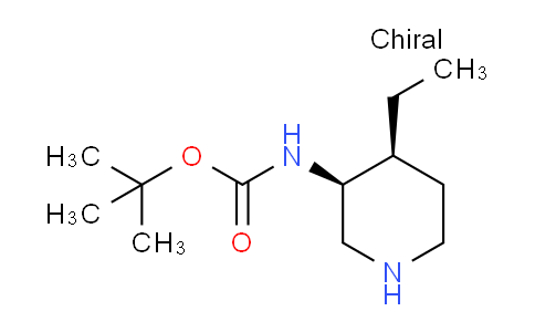 CAS No. 488728-06-9, tert-Butyl ((3S,4S)-4-ethylpiperidin-3-yl)carbamate