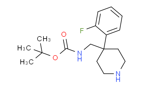 CAS No. 1707361-61-2, tert-Butyl ((4-(2-fluorophenyl)piperidin-4-yl)methyl)carbamate
