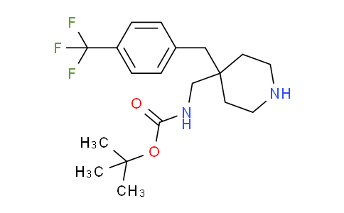 CAS No. 1707358-35-7, tert-Butyl ((4-(4-(trifluoromethyl)benzyl)piperidin-4-yl)methyl)carbamate