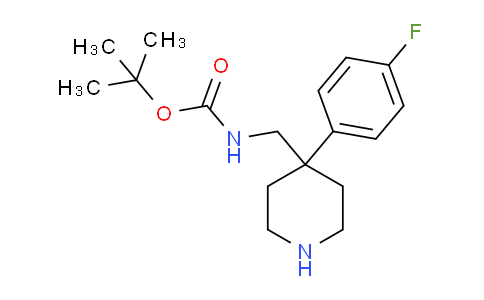 CAS No. 1707580-64-0, tert-Butyl ((4-(4-fluorophenyl)piperidin-4-yl)methyl)carbamate