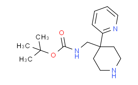 CAS No. 1774896-55-7, tert-butyl ((4-(Pyridin-2-yl)piperidin-4-yl)methyl)carbamate