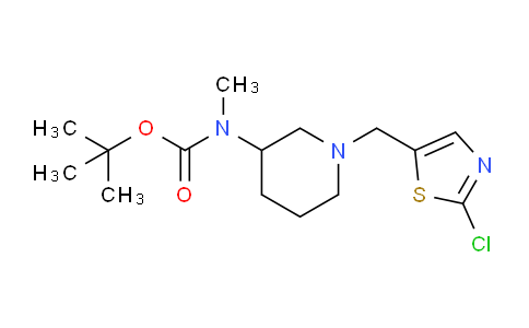 CAS No. 1261231-89-3, tert-Butyl (1-((2-chlorothiazol-5-yl)methyl)piperidin-3-yl)(methyl)carbamate