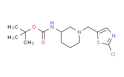 CAS No. 939986-55-7, tert-Butyl (1-((2-chlorothiazol-5-yl)methyl)piperidin-3-yl)carbamate