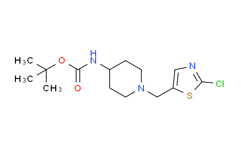 CAS No. 939986-54-6, tert-Butyl (1-((2-chlorothiazol-5-yl)methyl)piperidin-4-yl)carbamate