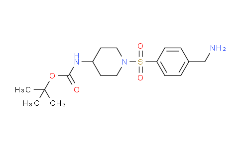CAS No. 1414968-25-4, tert-Butyl (1-((4-(aminomethyl)phenyl)sulfonyl)piperidin-4-yl)carbamate