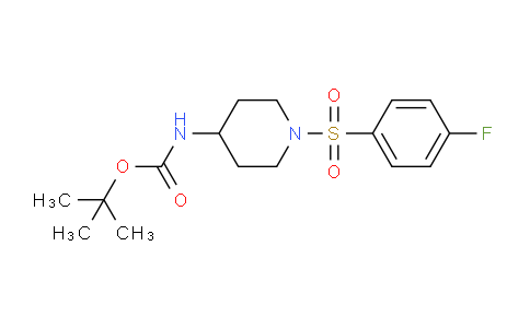 CAS No. 1027785-44-9, tert-Butyl (1-((4-fluorophenyl)sulfonyl)piperidin-4-yl)carbamate