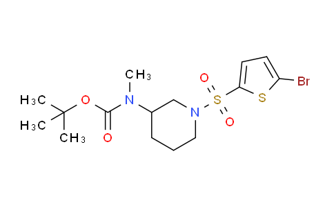 CAS No. 1261235-95-3, tert-Butyl (1-((5-bromothiophen-2-yl)sulfonyl)piperidin-3-yl)(methyl)carbamate