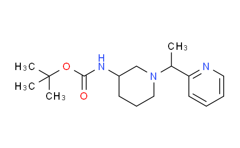 CAS No. 1289386-45-3, tert-Butyl (1-(1-(pyridin-2-yl)ethyl)piperidin-3-yl)carbamate