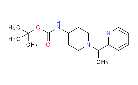 CAS No. 1289384-71-9, tert-Butyl (1-(1-(pyridin-2-yl)ethyl)piperidin-4-yl)carbamate