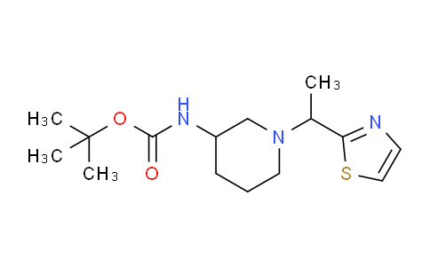 CAS No. 1289387-27-4, tert-Butyl (1-(1-(thiazol-2-yl)ethyl)piperidin-3-yl)carbamate