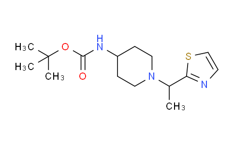 CAS No. 1289384-82-2, tert-Butyl (1-(1-(thiazol-2-yl)ethyl)piperidin-4-yl)carbamate