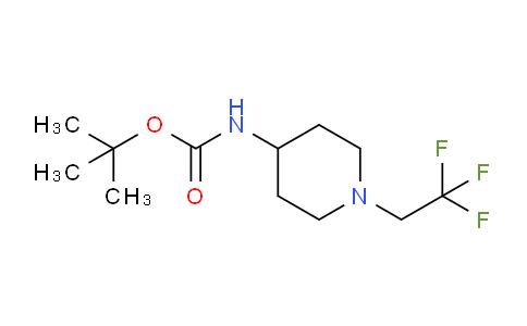 CAS No. 335653-59-3, tert-Butyl (1-(2,2,2-trifluoroethyl)piperidin-4-yl)carbamate