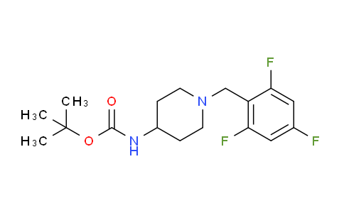 CAS No. 1286274-82-5, tert-Butyl (1-(2,4,6-trifluorobenzyl)piperidin-4-yl)carbamate