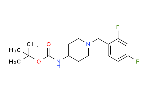 CAS No. 1286275-49-7, tert-Butyl (1-(2,4-difluorobenzyl)piperidin-4-yl)carbamate