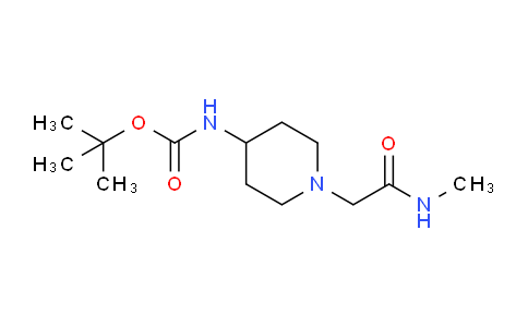 CAS No. 1286274-43-8, tert-Butyl (1-(2-(methylamino)-2-oxoethyl)piperidin-4-yl)carbamate