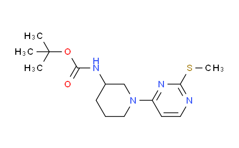 CAS No. 1261234-27-8, tert-Butyl (1-(2-(methylthio)pyrimidin-4-yl)piperidin-3-yl)carbamate