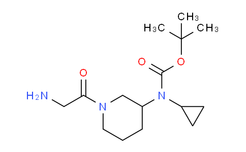 CAS No. 1353945-37-5, tert-Butyl (1-(2-aminoacetyl)piperidin-3-yl)(cyclopropyl)carbamate