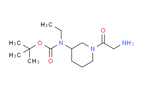 CAS No. 1353984-38-9, tert-Butyl (1-(2-aminoacetyl)piperidin-3-yl)(ethyl)carbamate