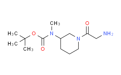 CAS No. 1353971-73-9, tert-Butyl (1-(2-aminoacetyl)piperidin-3-yl)(methyl)carbamate