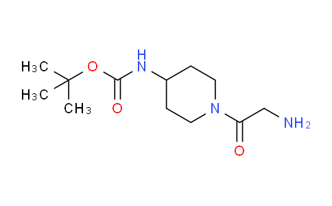 CAS No. 1305711-26-5, tert-Butyl (1-(2-aminoacetyl)piperidin-4-yl)carbamate