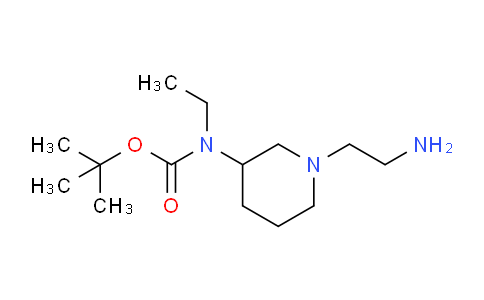 CAS No. 1353966-33-2, tert-Butyl (1-(2-aminoethyl)piperidin-3-yl)(ethyl)carbamate