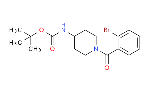 CAS No. 1286275-10-2, tert-Butyl (1-(2-bromobenzoyl)piperidin-4-yl)carbamate