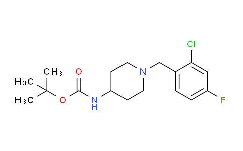 CAS No. 1286273-99-1, tert-Butyl (1-(2-chloro-4-fluorobenzyl)piperidin-4-yl)carbamate