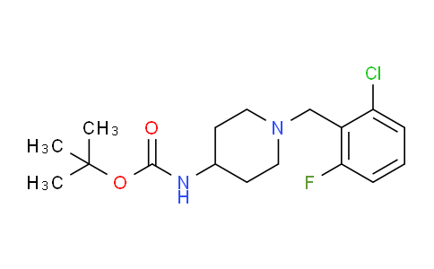 CAS No. 651292-90-9, tert-Butyl (1-(2-chloro-6-fluorobenzyl)piperidin-4-yl)carbamate