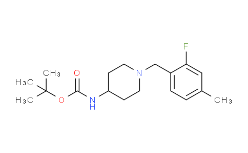 CAS No. 1286263-56-6, tert-Butyl (1-(2-fluoro-4-methylbenzyl)piperidin-4-yl)carbamate
