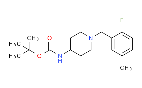 CAS No. 1286265-39-1, tert-Butyl (1-(2-fluoro-5-methylbenzyl)piperidin-4-yl)carbamate