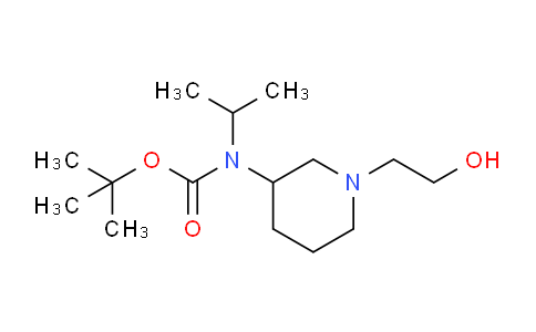 CAS No. 1353975-54-8, tert-Butyl (1-(2-hydroxyethyl)piperidin-3-yl)(isopropyl)carbamate